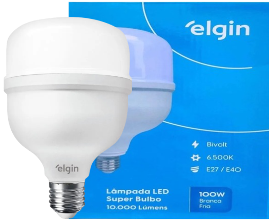 LAMPADA ELGIN SUPER BULBO LED 100W 6500K