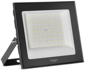 REFLETOR LED ELGIN 100W 6500K IP66 PRETO