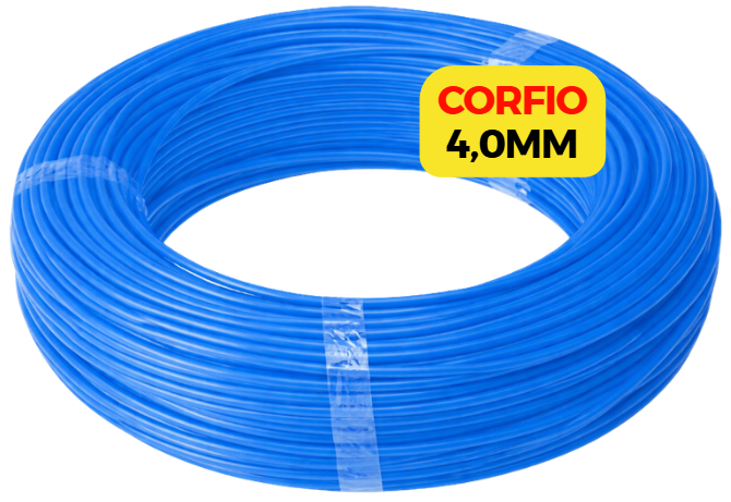 CABO FLEXIVEL 4,0MM AZUL CORFIO 100M