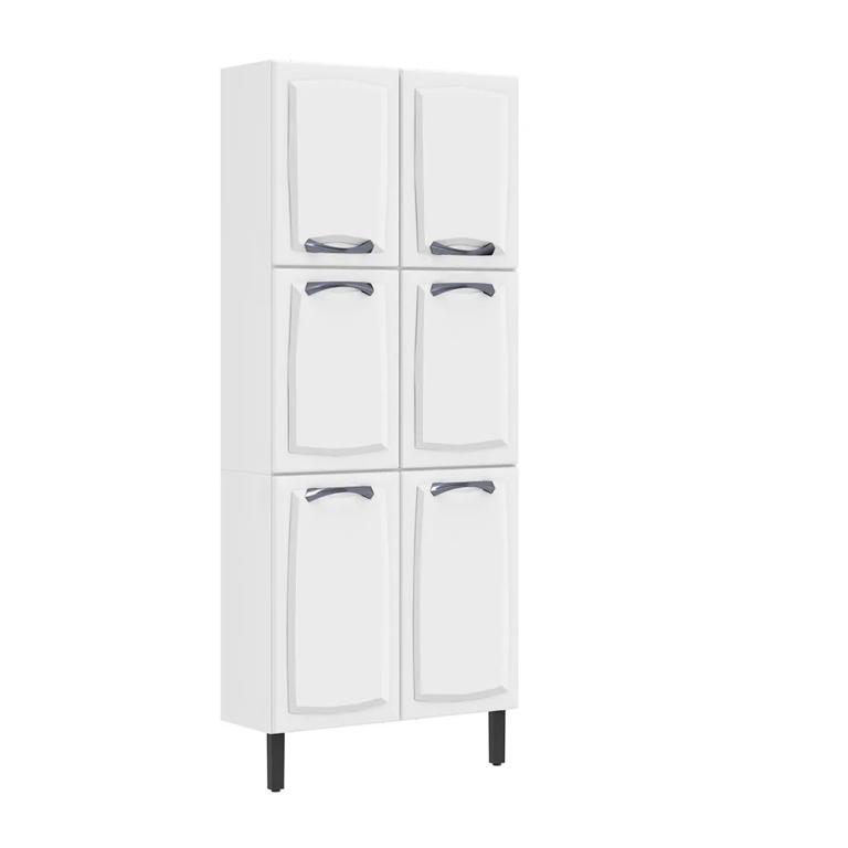 PANELEIRO DUPLO 6 PORTAS 80CM - NEW PREMIUM - BRANCO - ITATIAIA
