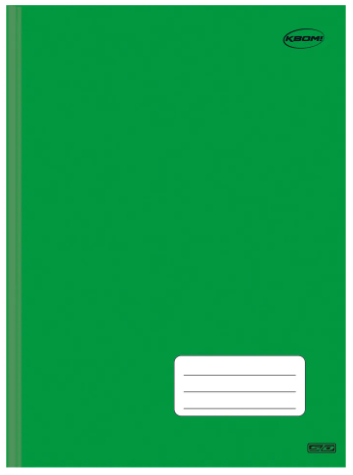 CADERNO BROCHURA 1/1 48F KBOM VERDE - SAO DOMINGOS