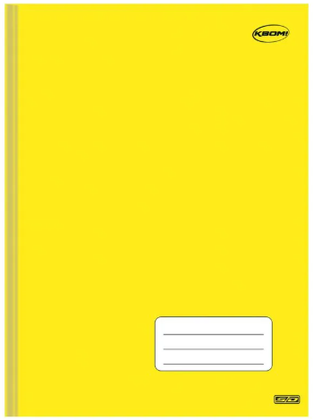 CADERNO BROCHURAO 1/1 96F KBOM AMARELO - SAO DOMINGOS