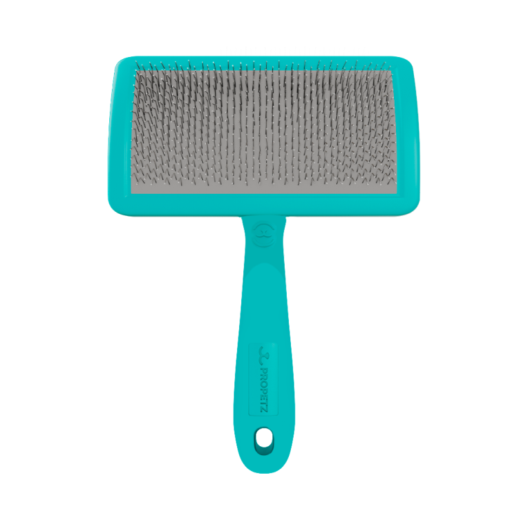 Rasqueadeira Curva Média Azul Propetz sem Bolinhas