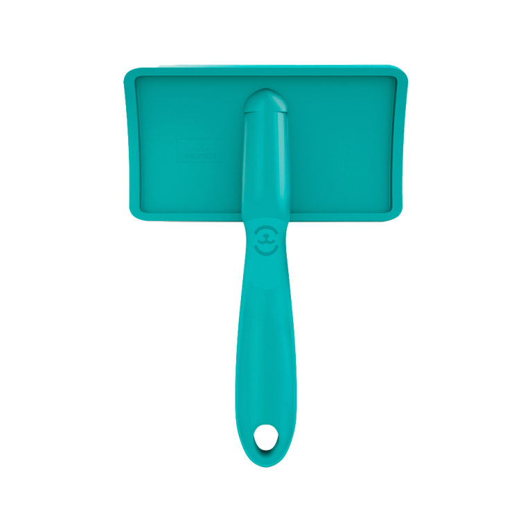 Rasqueadeira Curva Grande Azul Sem Bolinhas Propetz