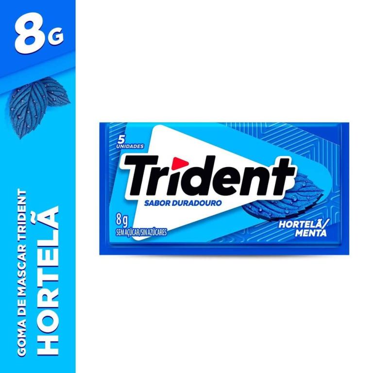 CHICLETE TRIDENT 21X8G HORTELA