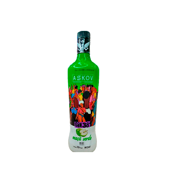 BEB GIN DOCE 38% ASKOV MACA VERDE 900ML