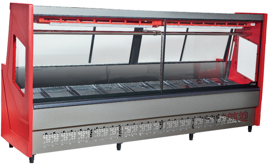 EXPOSITOR DE CARNE LUXO VERMELHO 220V - 3,00M - (PECR-300)