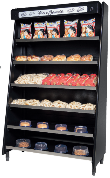 VITRINE PADARIA NATURAL 1,30M - (VASCAP-130)