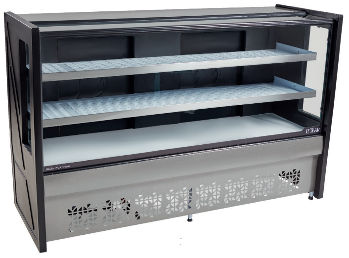 BALCAO REFRIGERADO 2 PLACAS PLATINUM 220V  - 1,25M - (PBR-125 2P)