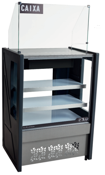 VITRINE CAIXA P. DE BATER PLATINUM - 0,80M - (PVCNP-080)