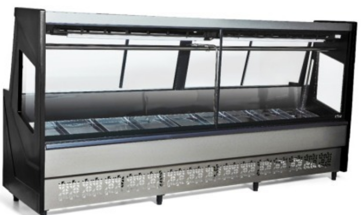 EXPOSITOR DE CARNE LUXO PRETO  220V - 3,00M - (PECR-300)