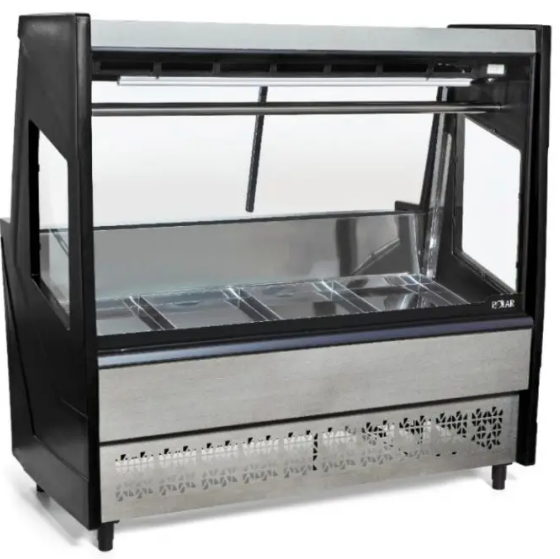 EXPOSITOR DE CARNE LUXO PRETO 220V - 1,50M - (PECR-150)