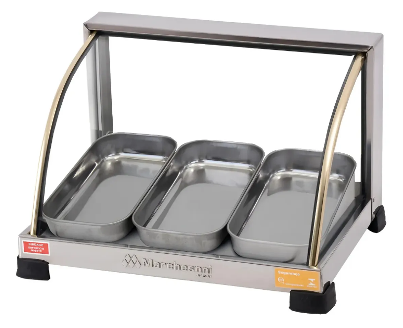 ESTUFA 3B LINHA VIDRO CURVO 220V