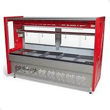 BALCAO ACOUGUE 1,75M STANDARD BAIXO VERMELHO - PECS-175