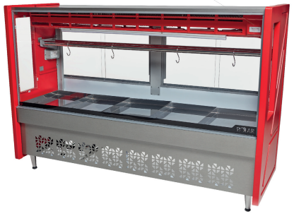 EXPOSITOR DE CARNE STANDARD VERMELHO  220V - 1,75M - (PECS-175)