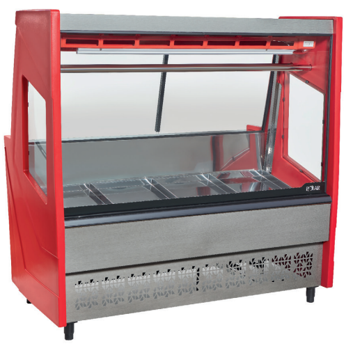 EXPOSITOR DE CARNE LUXO VERMELHO 220V - 1,50M - (PECR-150)