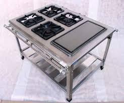 FOGAO 4 BOCAS 2QS 2QD 30X30 C/CHAPA INOX