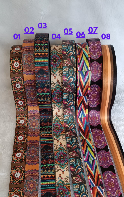 ALÇA TRANSVERSAL CETIM PONTEIRA COURO NIQUEL