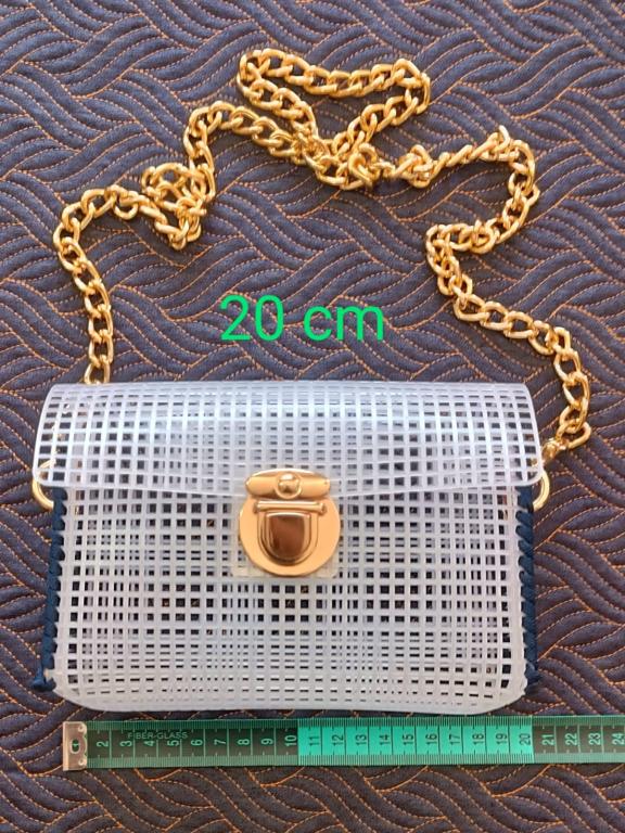 TELA PLASTICA BOLSA CROCHE 20CM
