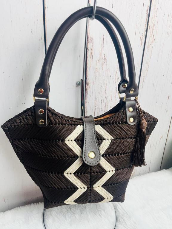 TELA ESTRUTURA BOLSA SACO CROCHE 30X50CM