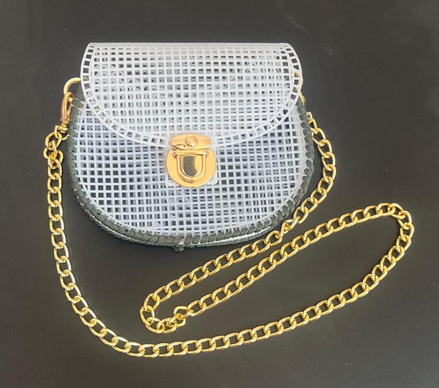 TELA BOLSA CROCHE REDONDA (KIT)