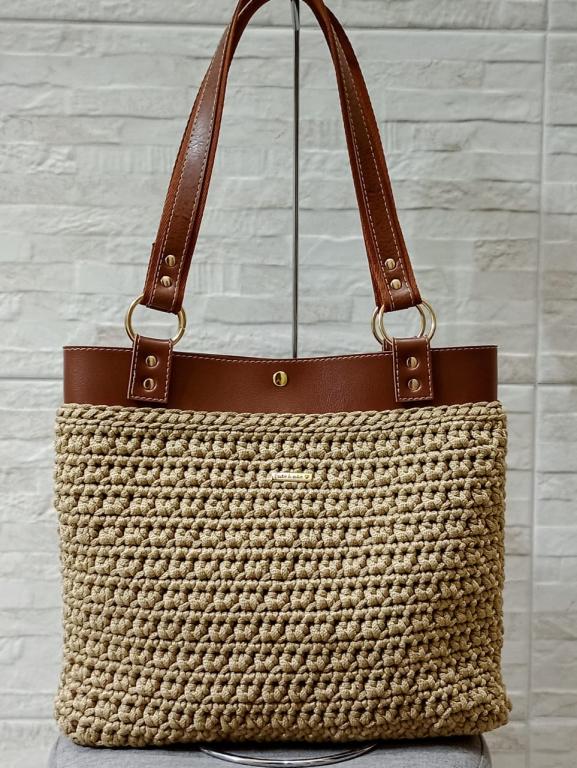 BASE SUPERIOR BOLSA CROCHE COM ALÇA PRATA
