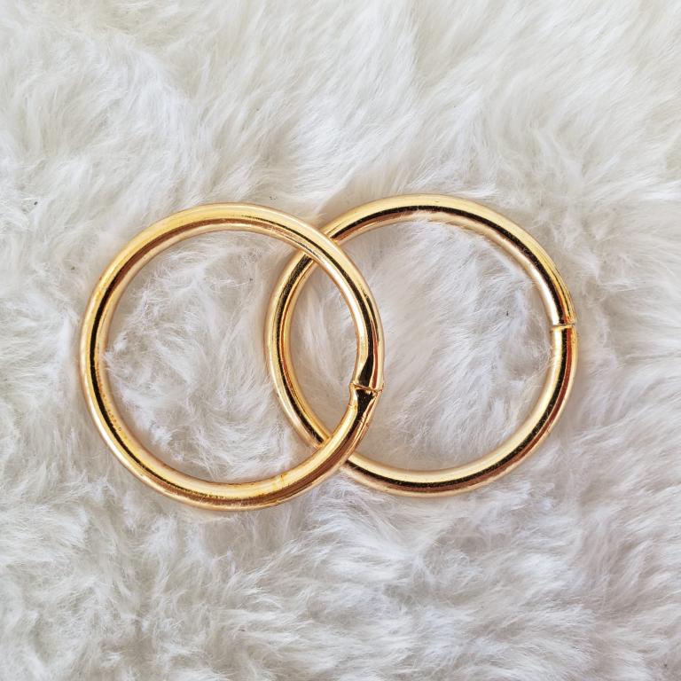 ARGOLA 38MM (10 PÇS) DOURADA