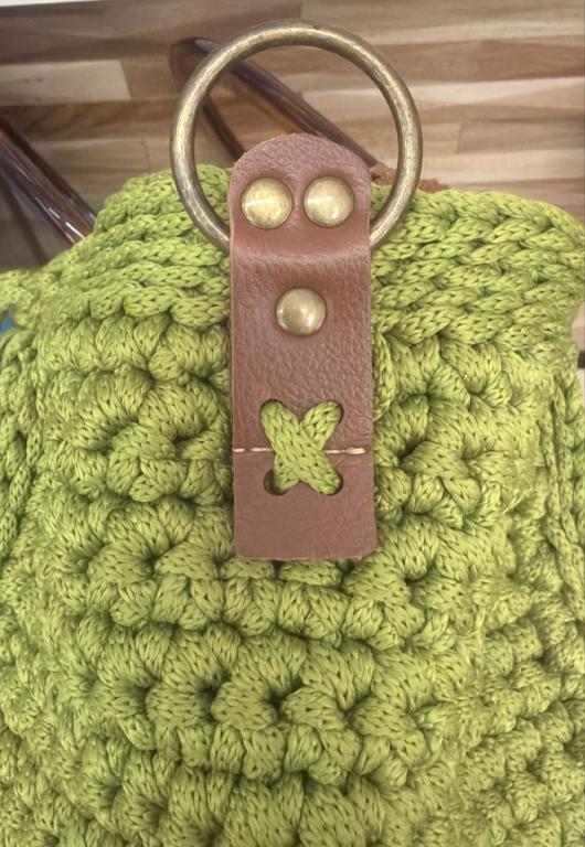 PORTA ALÇA CROCHE C/ARGOLA (par) OURO VELHO CORES