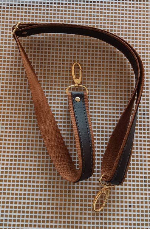 ALÇA TRANSVERSAL 2CM CHIC/COURO - CARAMELO/CAFE