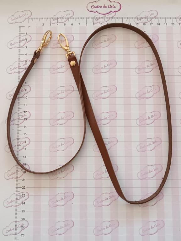 ALÇA OMBRO 1X106CM COURO LEGITIMO DOURADA