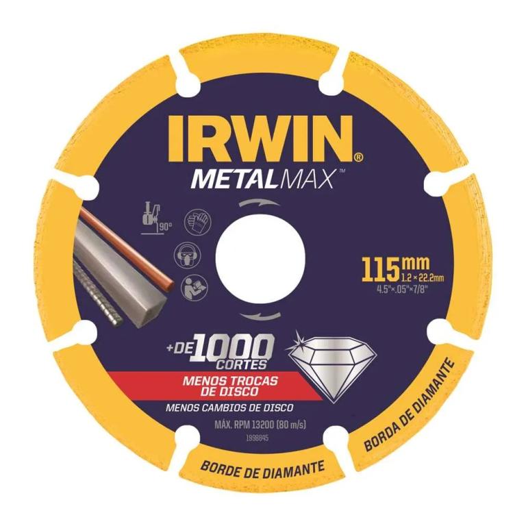 Disco Diamantado Metalmax 115X1,3X22Mm Irwin