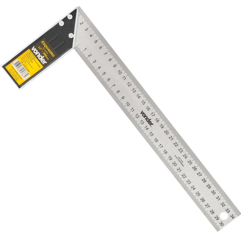 Esquadro 12 Cabo Aluminio Vonder