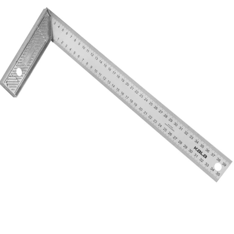 Esquadro Aco Inox 350Mm Cabo Aluminio Kala