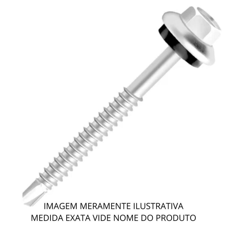 Parafuso Inox Sextavado Autobrocante #12 5,5 X 1 Inox