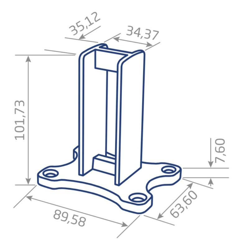Sapata Alum 38X38 Br Tq 013