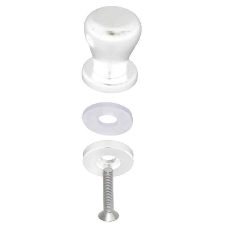 T 1651 Puxador Box 19Mm Br -Pux 153A Branco