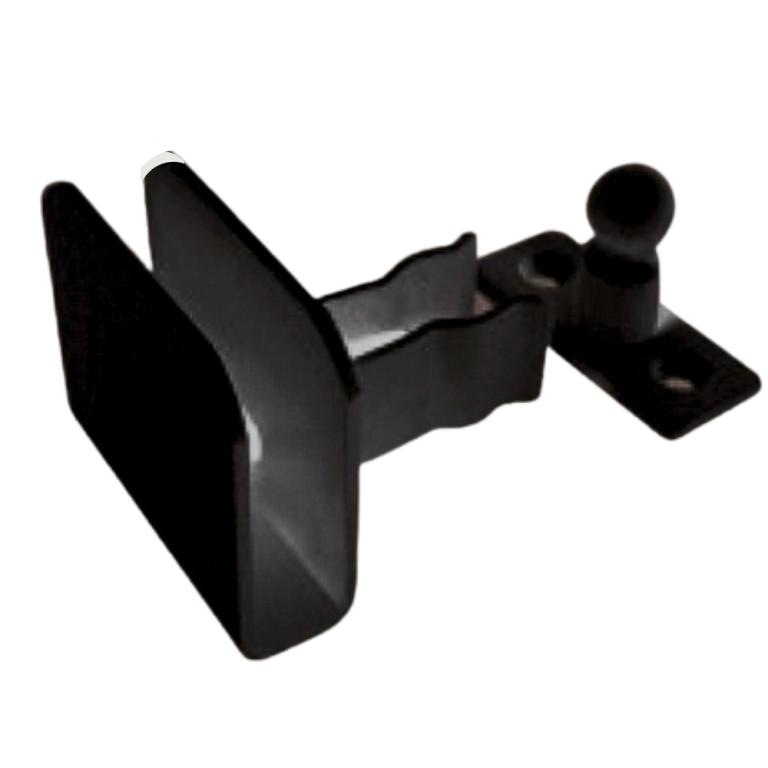 T 1702 Fixador Porta P Rodape Piso Preto