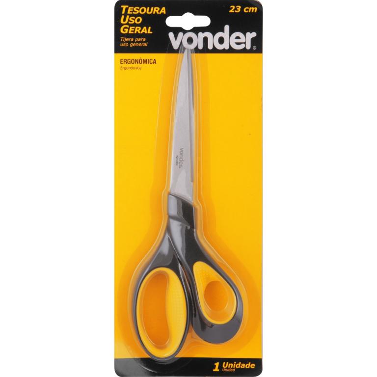 Tesoura Uso Geral 23Cm Ergonomica Vonder