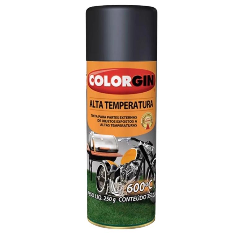 Tinta Spray Alta Temperatura Preto 5722 Colorgin