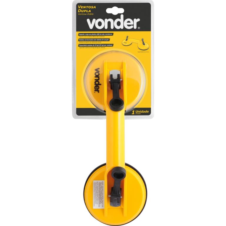 Ventosa Manual Dupla 118 Mm Plastico Vonder