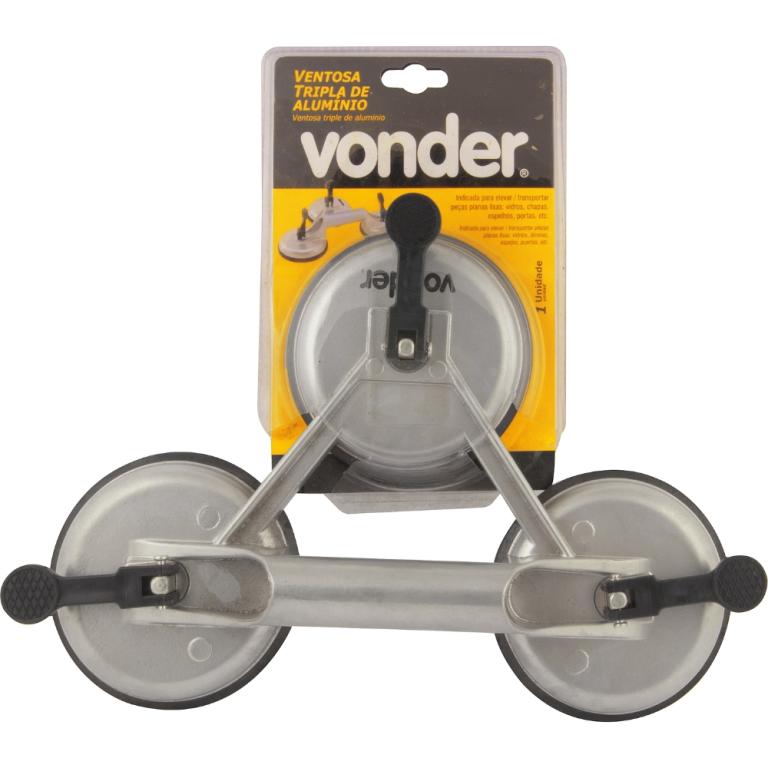 Ventosa Manual Tripla Aluminio Vonder