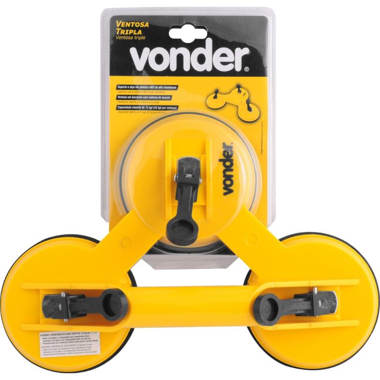 Ventosa Manual Tripla Plastico Vonder