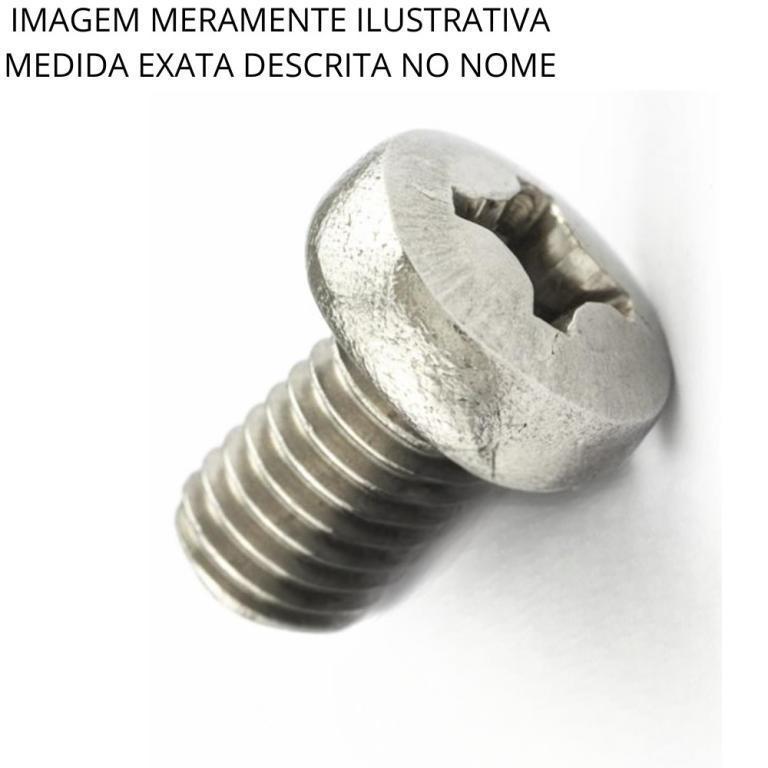 Parafuso Inox Rosca Maquina Cabeça Cilindrica M8 X 20 Philips 1,00 A2