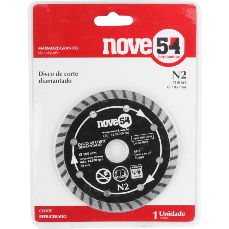 Disco Diamantado Desbaste 115Mm Turbo Nove54