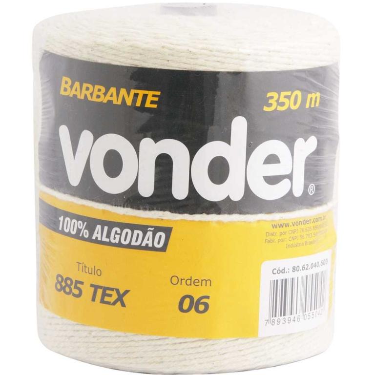Barbante Algodão 4X6 350M Vonder