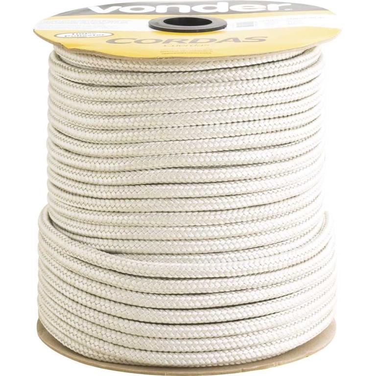 Corda Multifilamento Trançada 12 mm Branca Vonder
