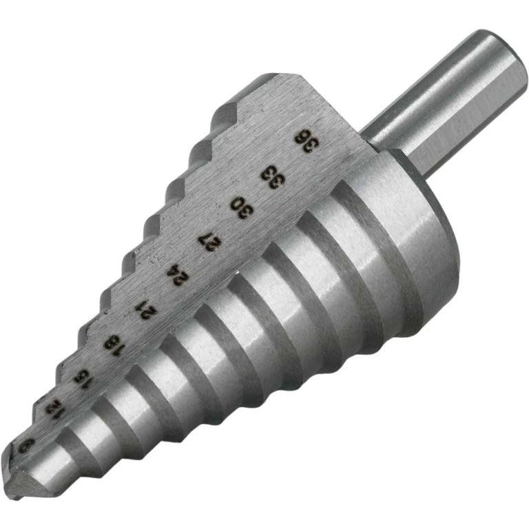 Broca Aço Rápido Escalonada 9Mm A 36Mm Vonder