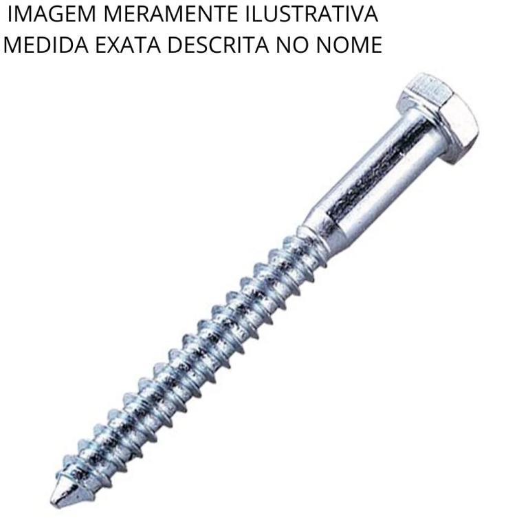 Parafuso Rosca Soberba 3/8X100 Zincado
