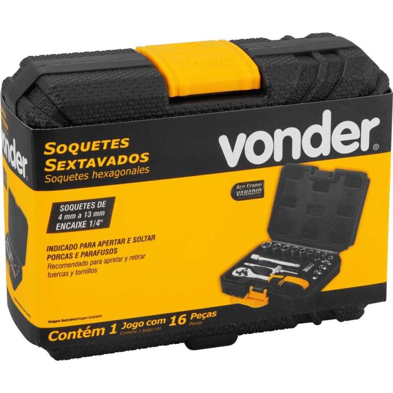 Jogo De Soquetes 1/2 12Pc Com Catraca Vonder