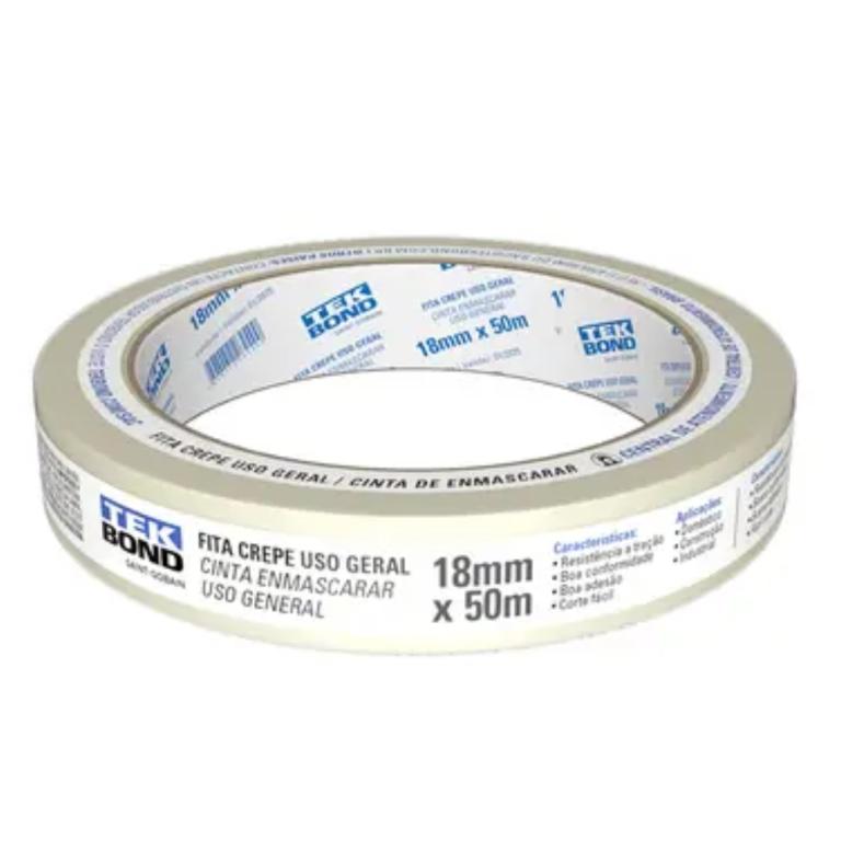 Fita Crepe 18Mmx50M Tekbond